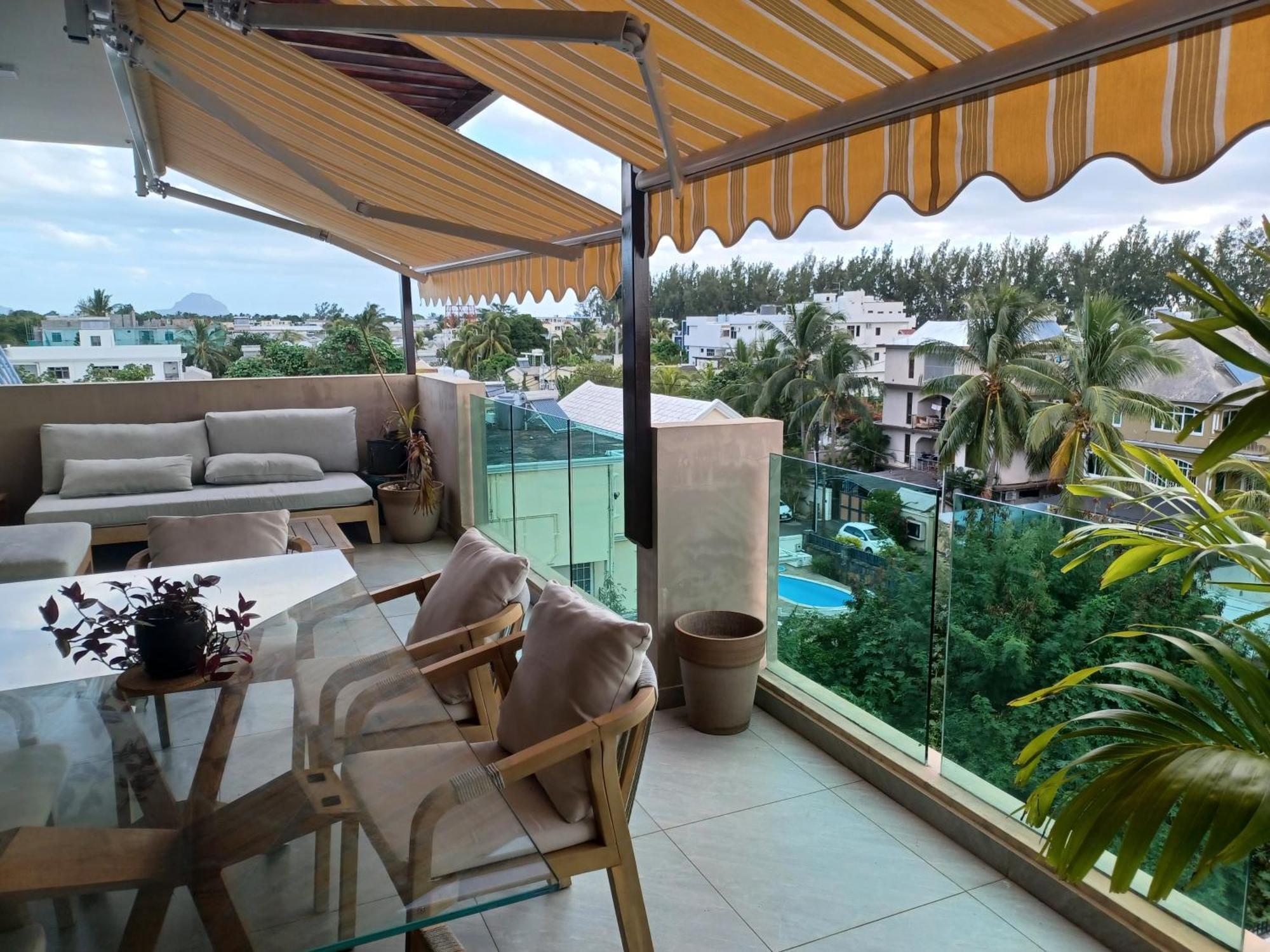 Splendide Penthouse Vue Mer A 5 Mn A Pied De La Plage Flic en Flac Екстер'єр фото